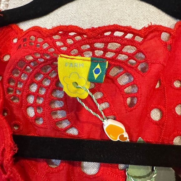 FARM Rio Red Ruffled Tie Front Maxi Dress - Picture 4 of 5